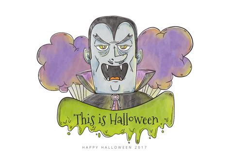 Evil Blue Dracula Character For Halloween Vector 164338 Vector Art At