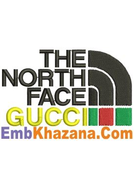 The North Face Gucci Logo Embroidery Design | Brand Embroidery Logo File