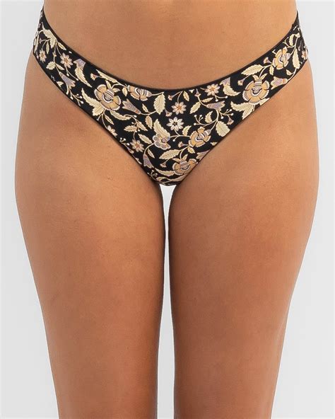 Shop Rip Curl Dreamer Cheeky Bikini Bottom In Black Fast Shipping Easy Returns City Beach