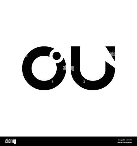 Initial Letter OU Logo Design Vector Template. Abstract Letter Minimal ...