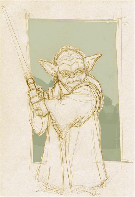 Yoda-Sketch by DenisM79 on DeviantArt