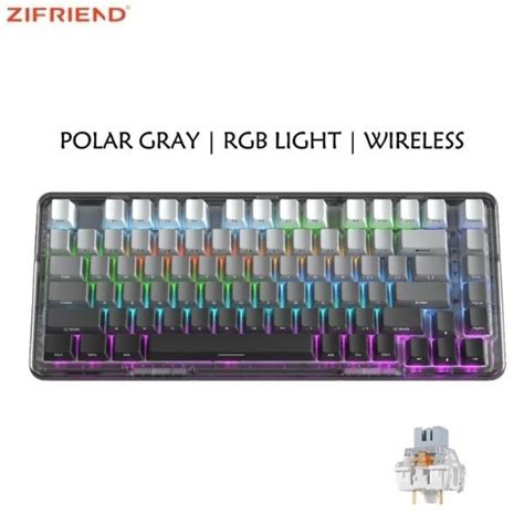 Bàn phím cơ Zifriend ZT82 Pro Gradient Grey Hot Swap đẹp mắt nShop Game Hobby