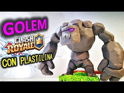 Como Hacer Un Golem Clash Royale Con Plastilina Diy How To Make