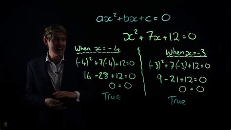 Solving Equations By Factorising Youtube