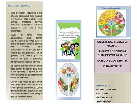 Triptico De NutriciÓn Saludable