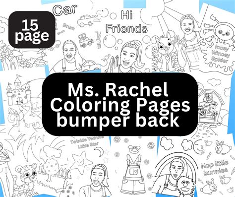 MS RACHEL COLORING pages Ms Rachel Party Printable Ms Rachel - Etsy Portugal