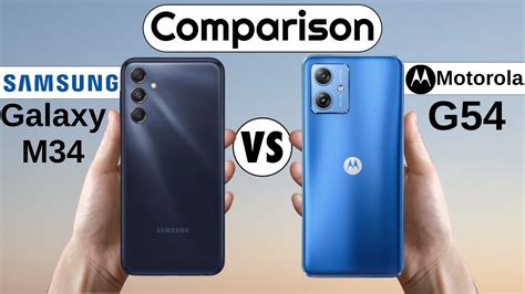 Samsung Galaxy M34 Vs Motorola G54 Comparison 😱 Youtube