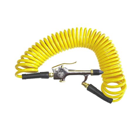 Interstate Pneumatics HR14 025B Yellow Polyurethane Recoil Hose 1 4 X