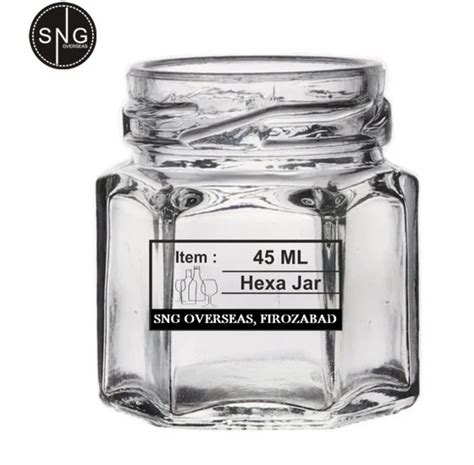 Ml Hexagonal Glass Jar For Pickel Storage At Rs Piece In