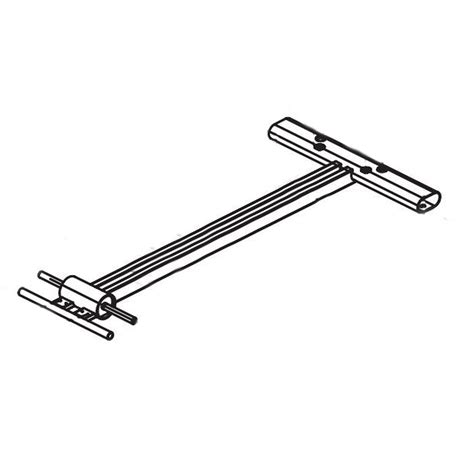 Horizon Fitness EX78 - EP516 Elliptical Rear Stabilizer Frame Set Semi