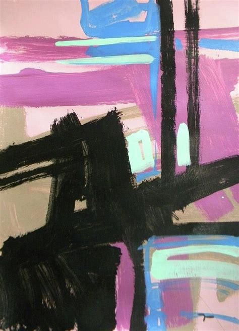 Pink Purple Black Abstract Painting by Jose Trujillo - Fine Art America