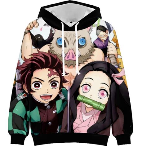 Demon Slayer Hoodies Sweater Malefemale Boysgirls Anime Demon Slayer