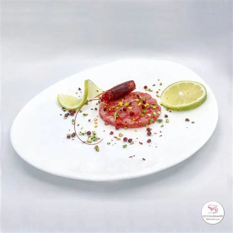 Tartare Di Gambero Rosso Delizie Albamare Con Gamberi Freschi