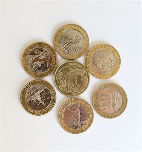 Rare 2 Pound Coins Collectible Royal Mint Circulated Coins - Etsy UK