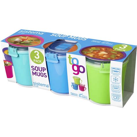 Sistema To Go Soup Mug, 3 Pack - Walmart.com - Walmart.com