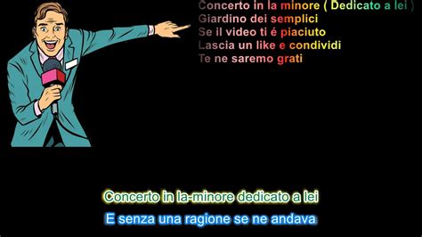 Concerto In La Minore Dedicato A Lei Giardino Dei Semplici Con