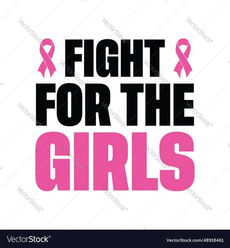 Breast Cancer Awareness T Shirt Design Black Vector Image