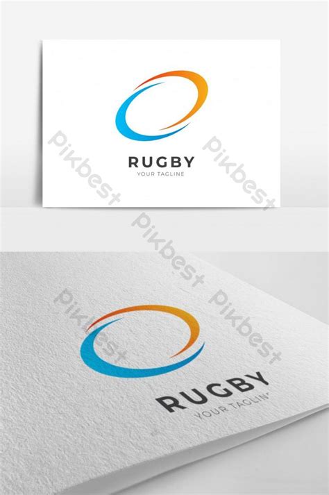 Rugby Ball Sporting Logo Design | EPS Free Download - Pikbest