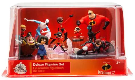 Disney Pixar Incredibles 2 Exclusive 10 Piece Deluxe Pvc Figure Playset Toywiz