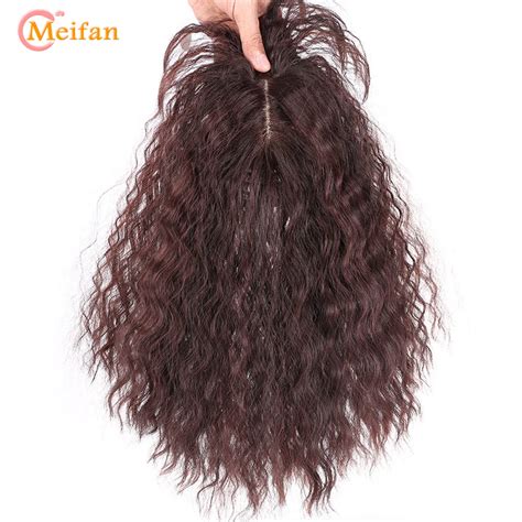 MEIFAN Extensiones De Cabello Rizado Natural Sint Tico Para Mujer