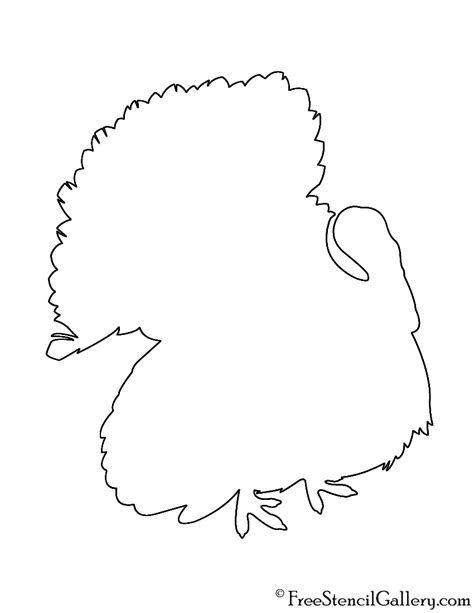 Turkey Silhouette Stencil | Free Stencil Gallery