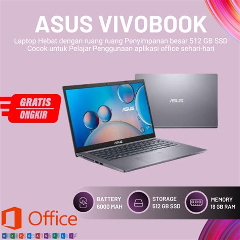 Jual Laptop Asus A Ep Intel I G Nvdia Mx Gb Gb Ssd