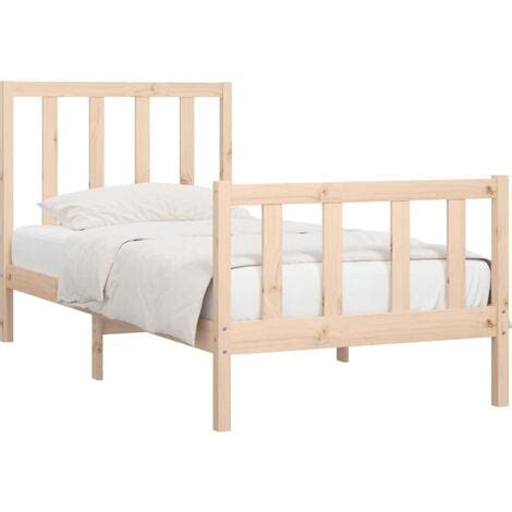 Bed Frame Without Mattress 90x190 Cm Single Solid Wood VidaXL