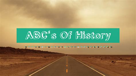 Abcs Of History By Ryan Nevarez