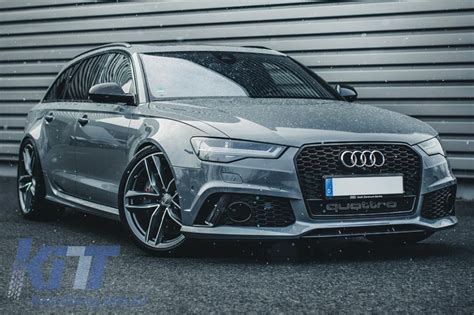 Front Bumper Suitable For Audi A6 C7 4G Facelift 2015 2018 RS6 Design