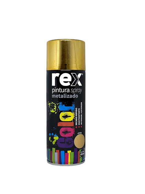 Rex Pintura Spray Metalico Oro 400 Ml Lautaro SPA