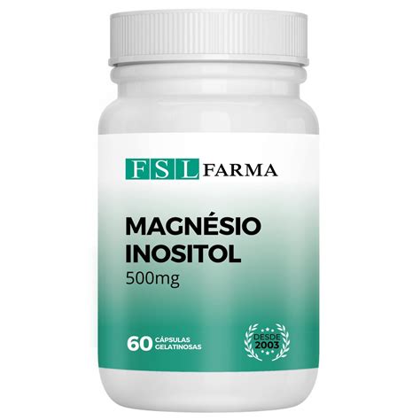 Magn Sio Inositol Mg C Psulas Fsl Farma