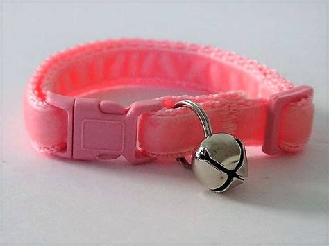 Pink Velvet Cat Collar Kitten Collar Girl or Boy Cat - Etsy