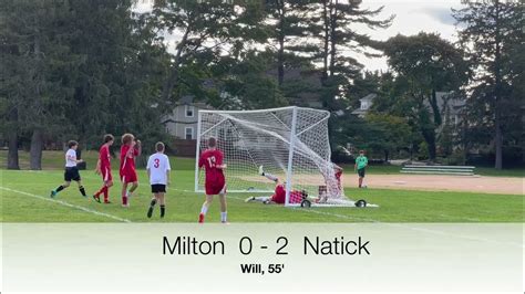 Natick Hs Freshman Soccer Fall 2022 At Milton Hs Youtube