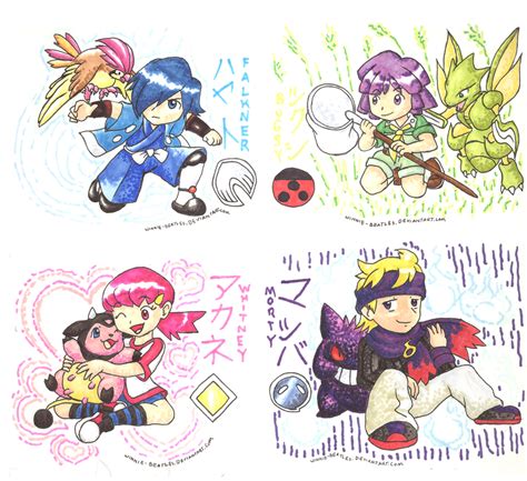 Johto Gym Leaders pt.1 by Porcubird on DeviantArt