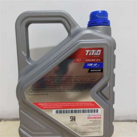 Jual Oli Mesin Toyota Tmo Sae W Kemasan New Galon Liter Di Seller