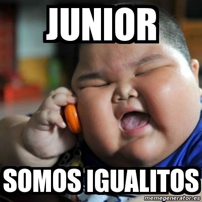 Meme Fat Chinese Kid Junior Somos Igualitos