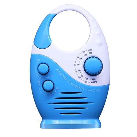 BESTONZON 1Pc Portable AM/FM Shower Radio Household Bathing Radio Mini ...