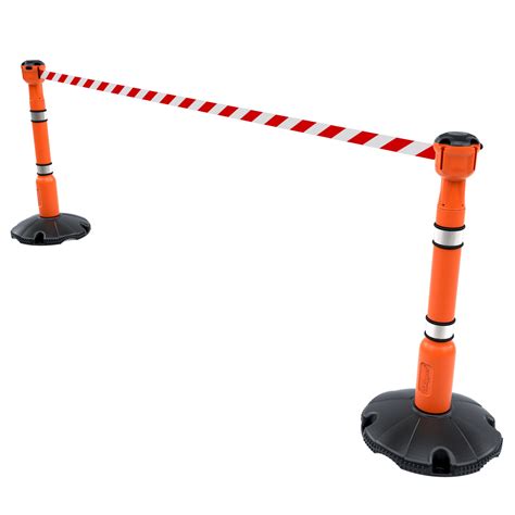 Skipper Set Of Retractable Barrier Posts Traffimex