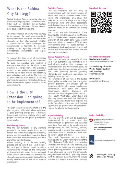 City Strategy – Baidoa Municipality