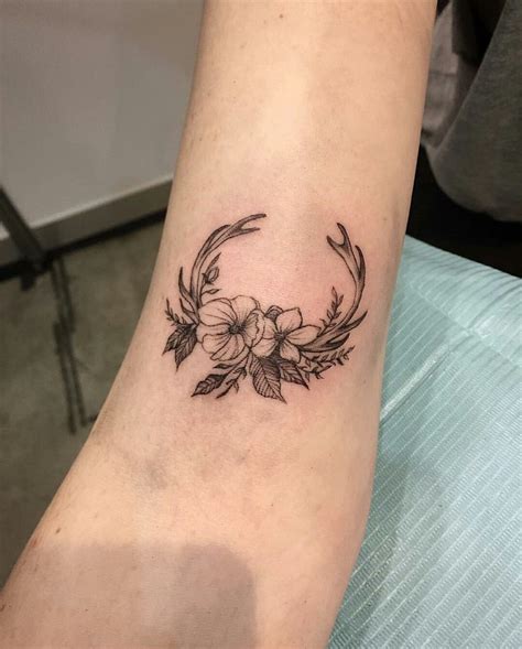 Deer Antler Tattoos Bull Skull Tattoos Hunting Tattoos Body Art