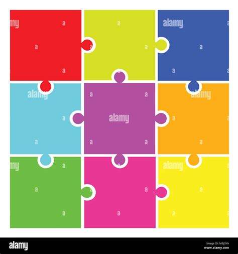 Jigsaw Puzzle Pieces Pictogram Vector Stock Vector Image And Art Alamy