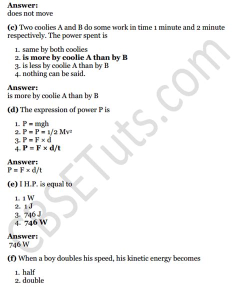 Selina Concise Physics Class 8 Icse Solutions Chapter 4 Energy Cbse Tuts