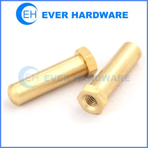 Dowel pin internal threaded dowel pins hexagon brass pin dowel