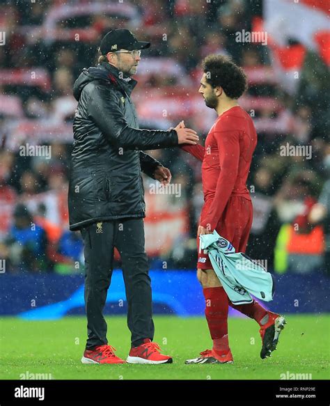 Anfield Liverpool UK 19th Feb 2019 UEFA Champions League Round Of