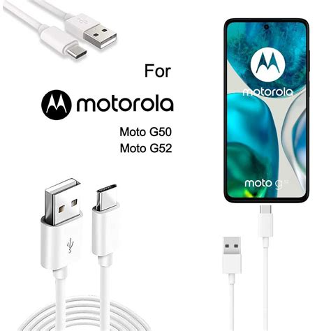 3m Usb Type C Fast Charging Cable Lead Charger White For Motorola Moto