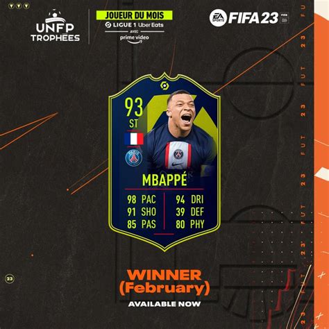 Fifa23 Solution Sbc Kylian Mbappe 93 Potm Fevrier Ligue 1 Fut