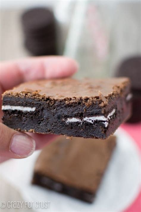 Fudgy Oreo Brownies Crazy For Crust