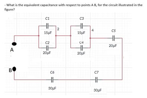 Solved What Is The Equivalent Capacitance With Respect