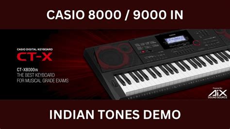 CASIO CT X 8000IN 9000IN ALL Indian Tones Demo HINDI YouTube