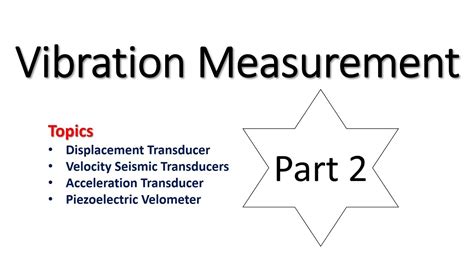 Vibration Measurement Part 2 Displacement Velocity And Acceleration